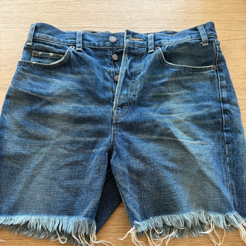 Celine Blue Denim Shorts